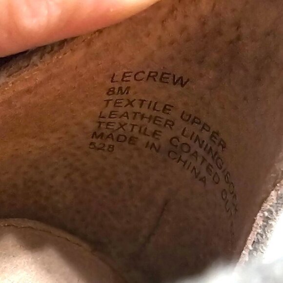 Steve Madden Taupe Lecrew Pointed Toe Ghillie Flat Sz 8 - Picture 8 of 8